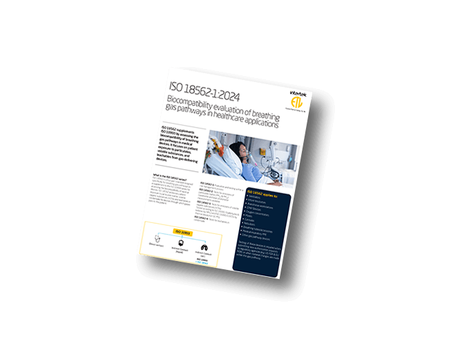 ISO 18562-1:2024 Biocompatibility evaluation of breathing gas pathways in healthcare applications