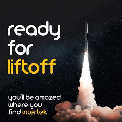 A rocket lifting off